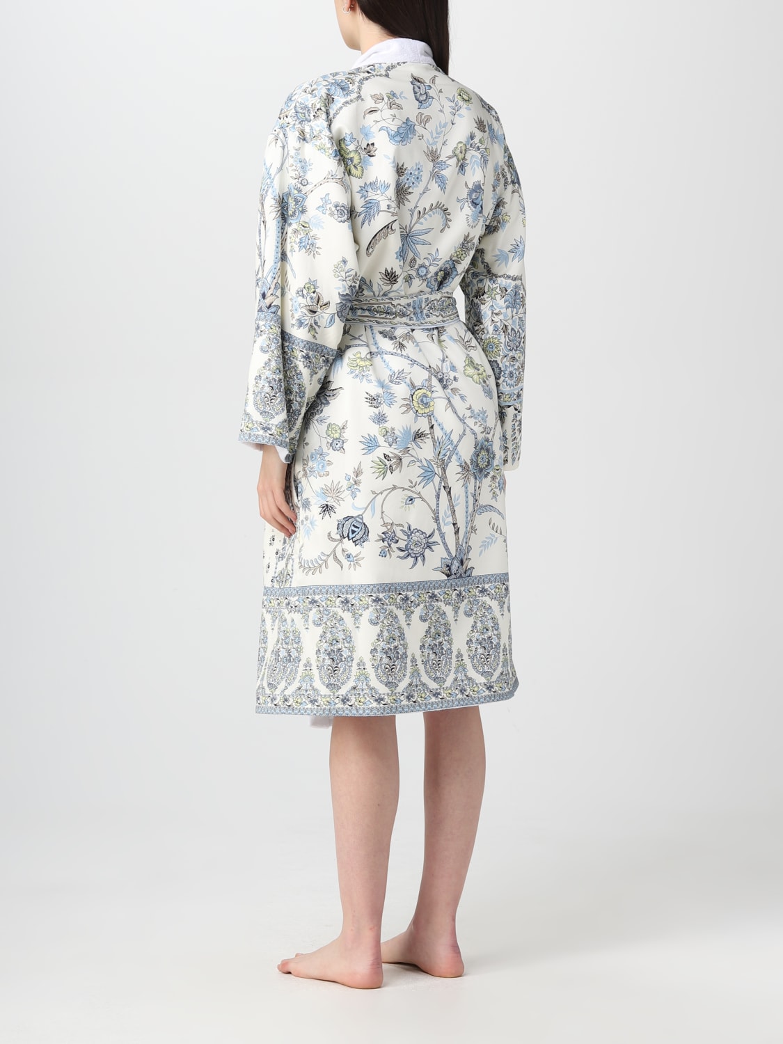 ETRO HOME BATHROBES: Etro Home cotton bathrobe, White - Img 2