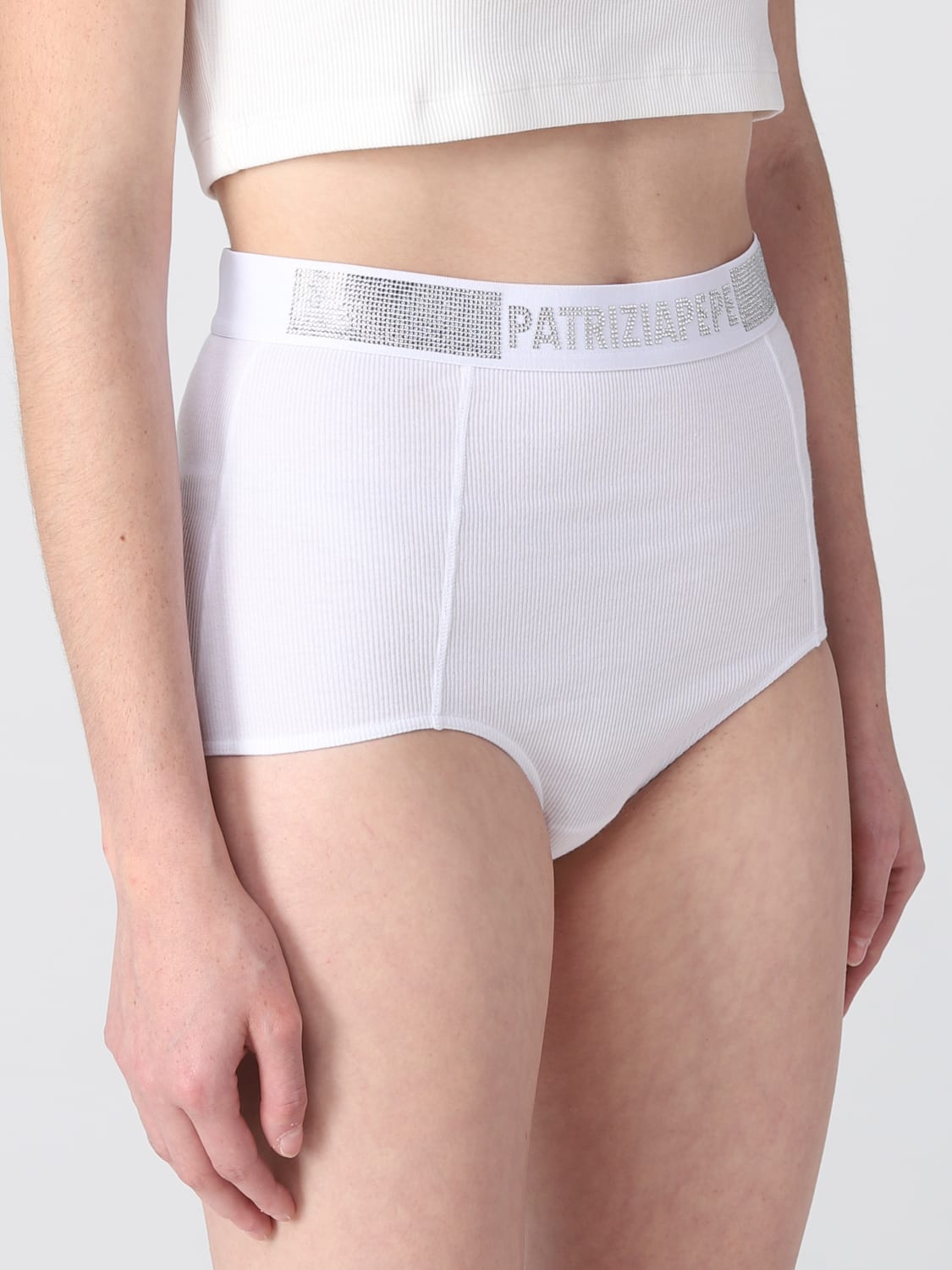 PATRIZIA PEPE PANTALÒN CORTOS: Pantalòn cortos mujer Patrizia Pepe, Blanco - Img 3