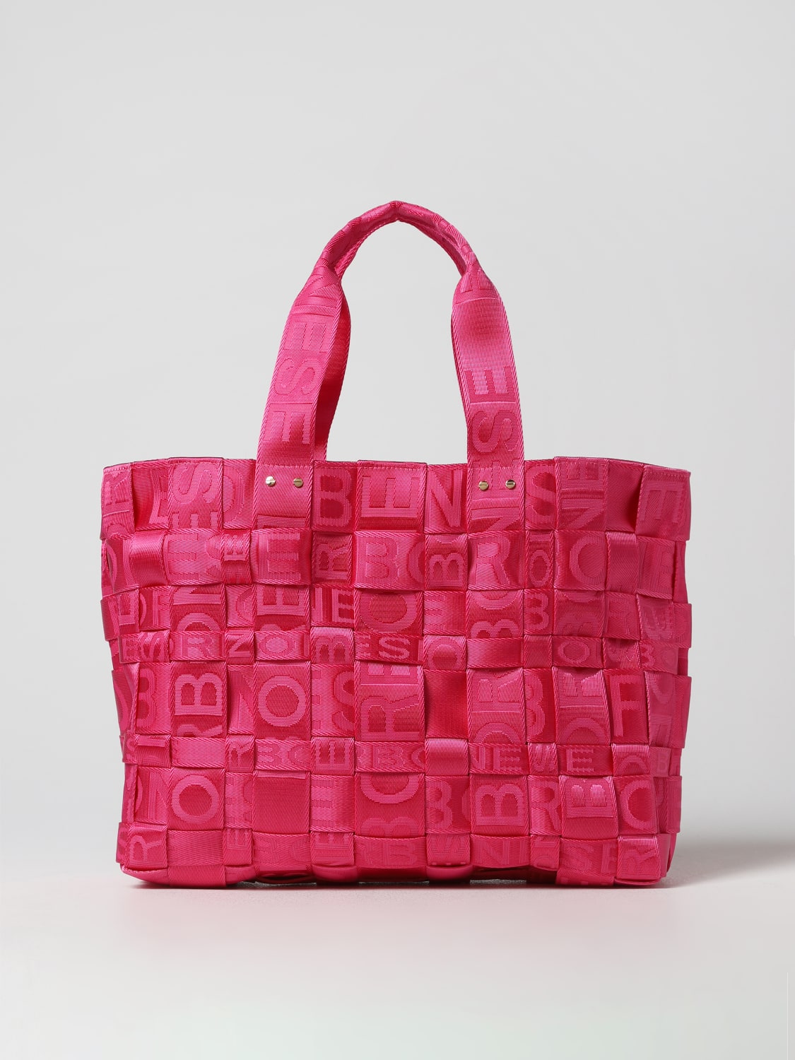 Borbonese Outlet Borsa in tessuto Fuxia Borse Tote Borbonese 924522H27 online su GIGLIO.COM
