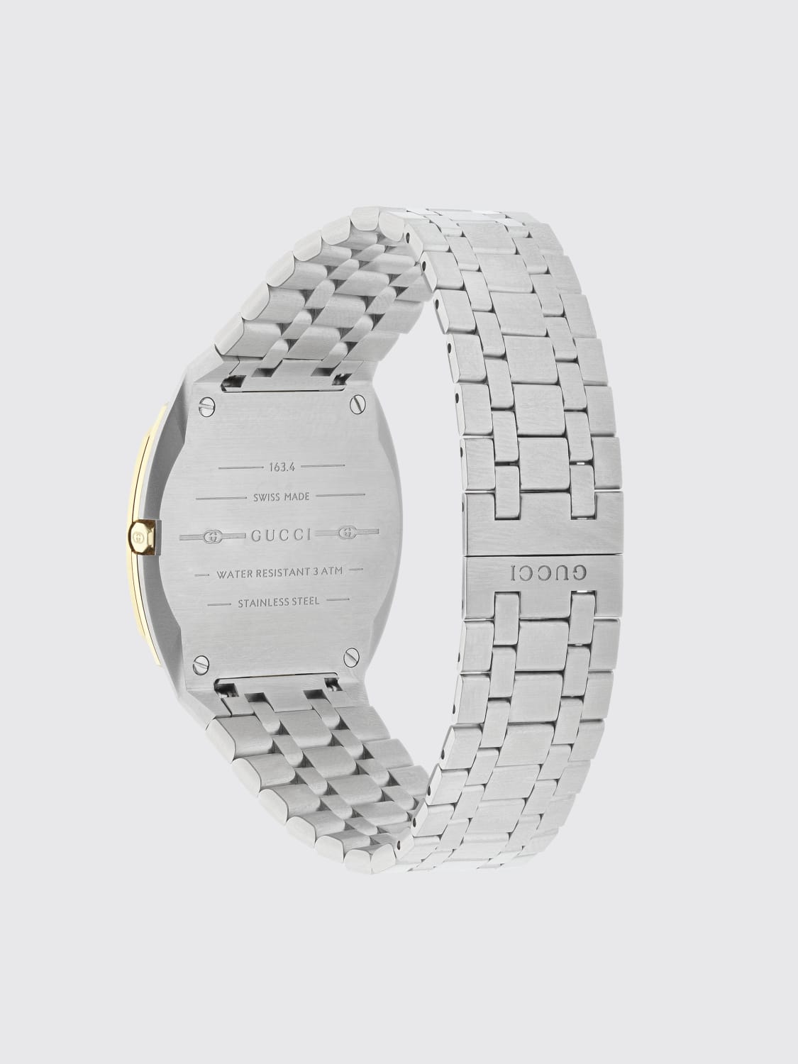 GUCCI WATCH: Gucci 25H watch in steel with 18k gold plating, Gold - Img 2