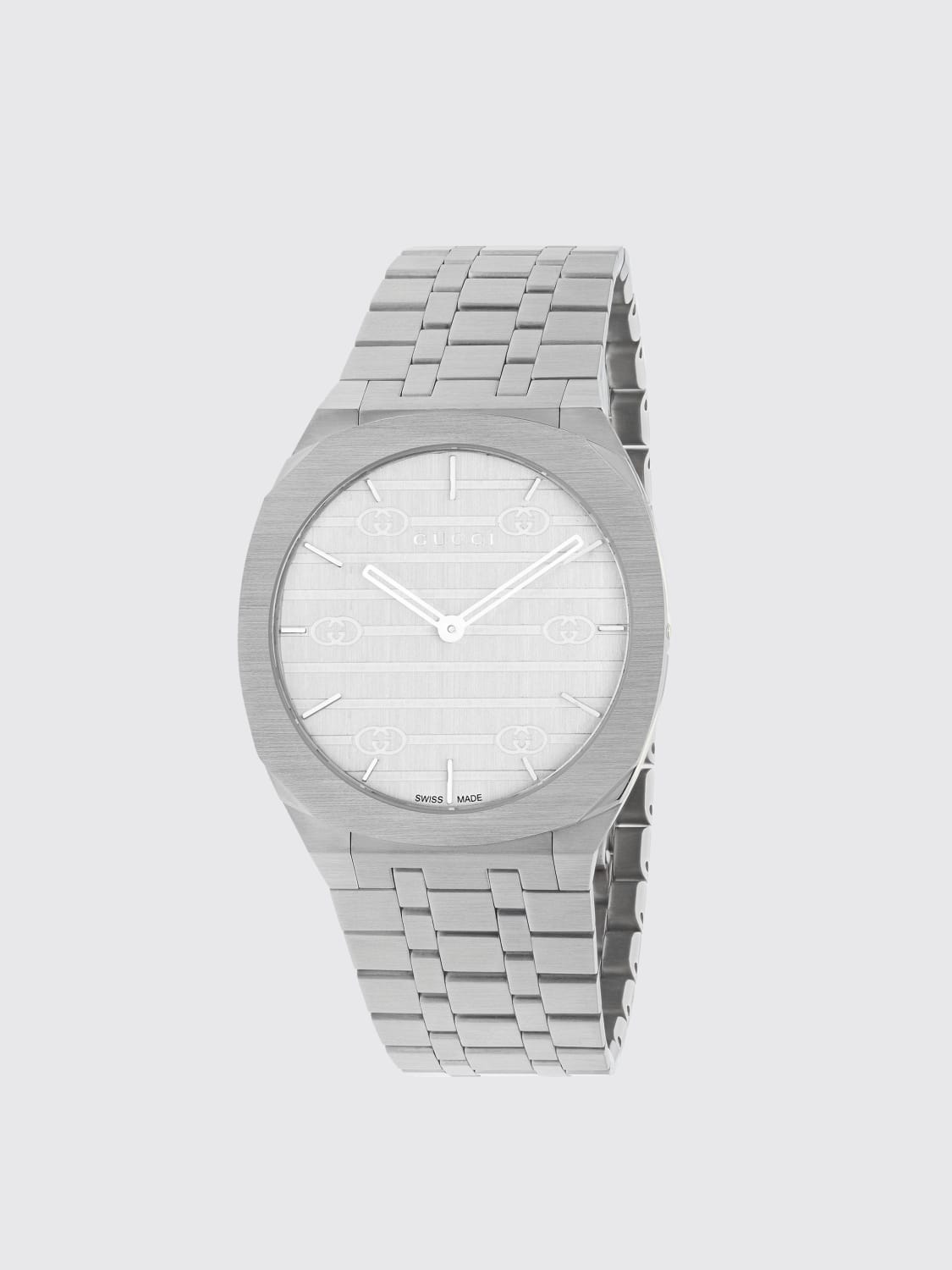 GUCCI OROLOGIO: Orologio 25H Gucci in acciaio inossidabile, Silver - Img 1