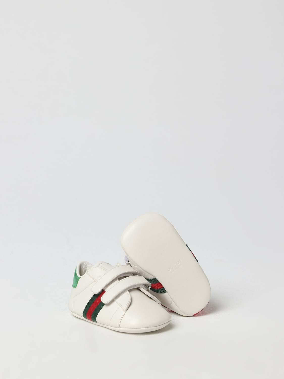 GUCCI SNEAKERS: Gucci sneakers in nappa leather, White - Img 2