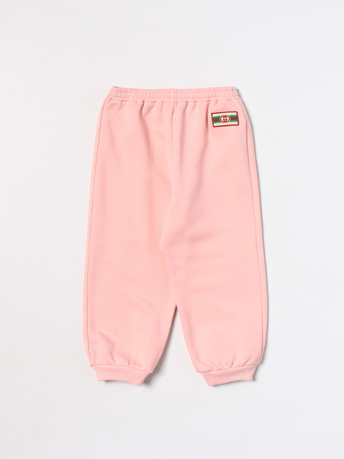 GUCCI PANTALONE: Pantaloni Gucci in cotone, Rosa - Img 1