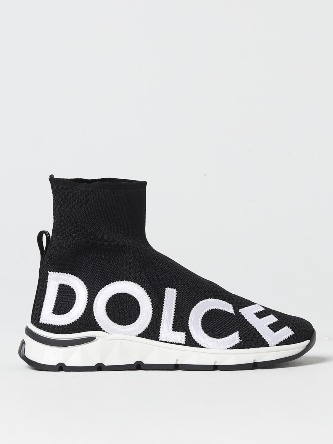 DOLCE & GABBANA SNEAKERS: Dolce & Gabbana Sorrento 2.0 sneakers in stretch knit, Black - Img 1