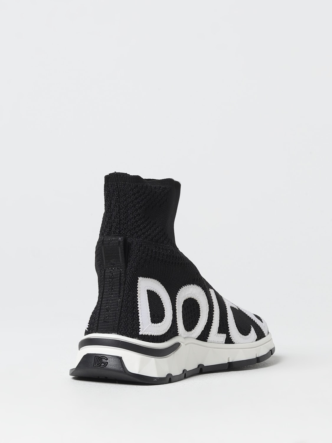 DOLCE & GABBANA SNEAKERS: Dolce & Gabbana Sorrento 2.0 sneakers in stretch knit, Black - Img 3