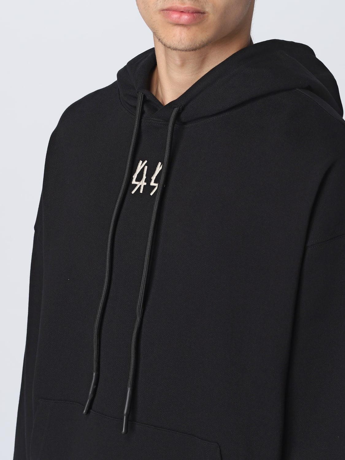 44 LABEL GROUP 卫衣: 卫衣 男士 44 Label Group, 黑色 - Img 4