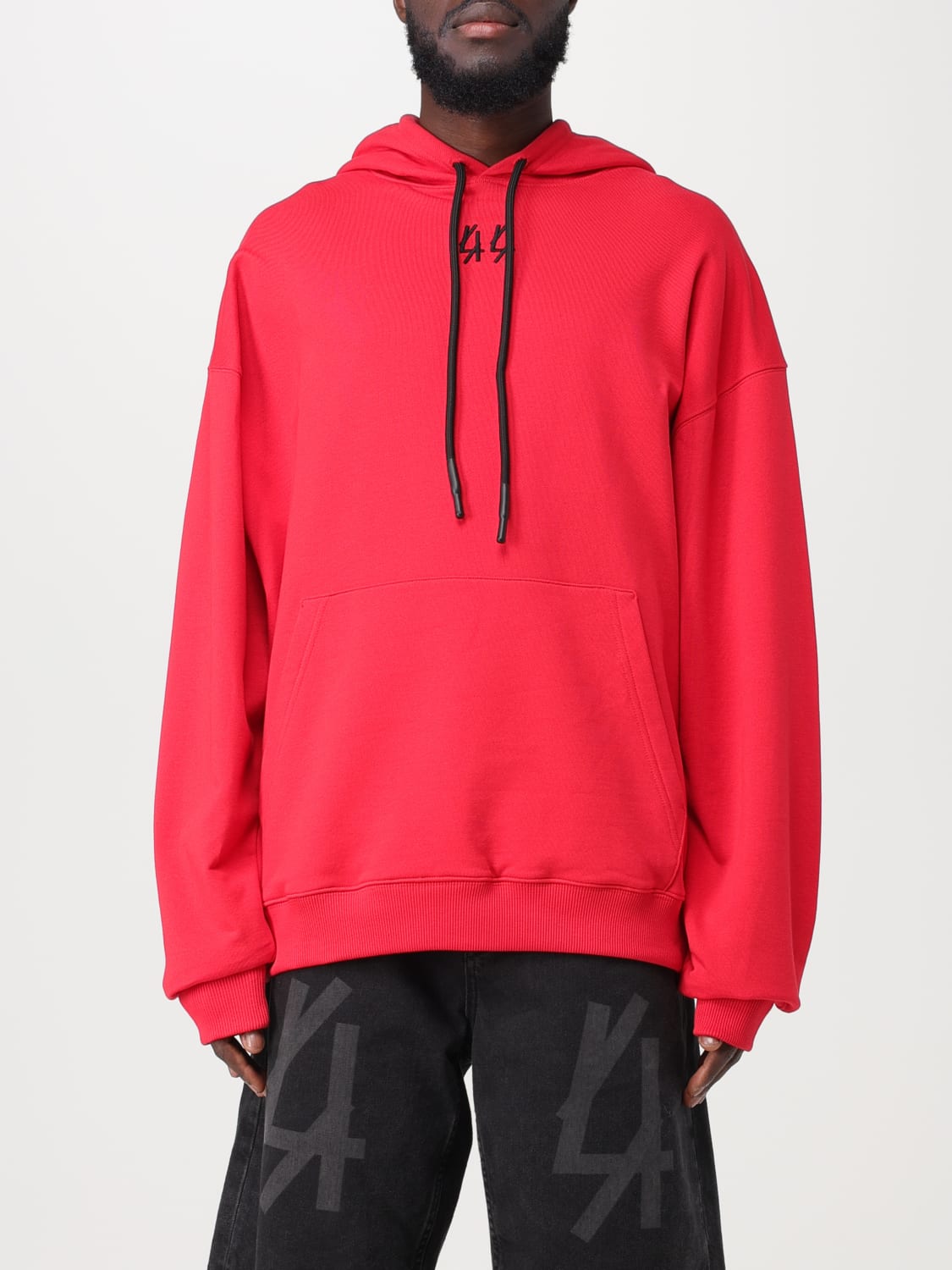 44 LABEL GROUP SWEATSHIRT: Sweatshirt men 44 Label Group, Red - Img 1