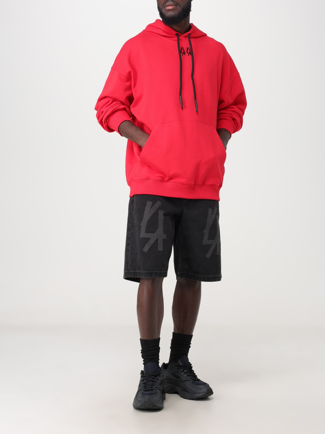 44 LABEL GROUP SWEATSHIRT: Sweatshirt men 44 Label Group, Red - Img 2