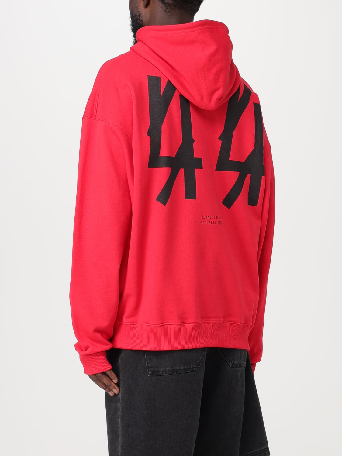 44 LABEL GROUP SWEATSHIRT: Sweatshirt men 44 Label Group, Red - Img 3
