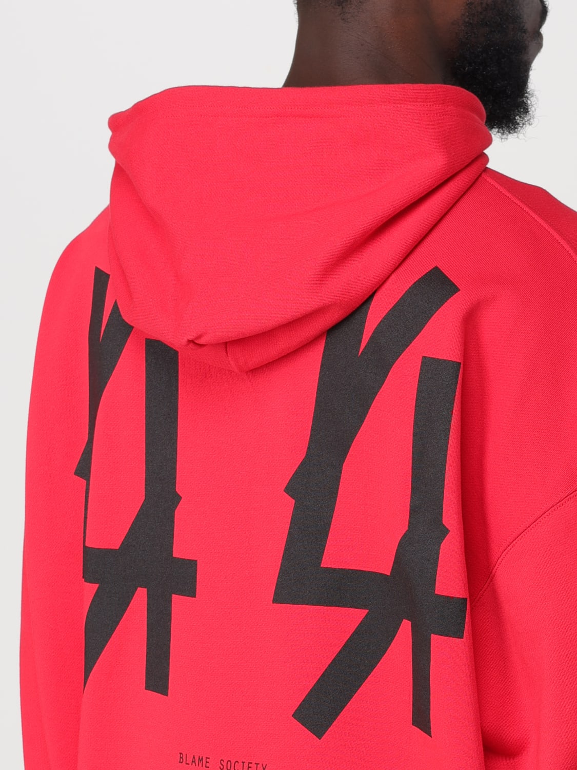 44 LABEL GROUP SWEATSHIRT: Sweatshirt men 44 Label Group, Red - Img 4