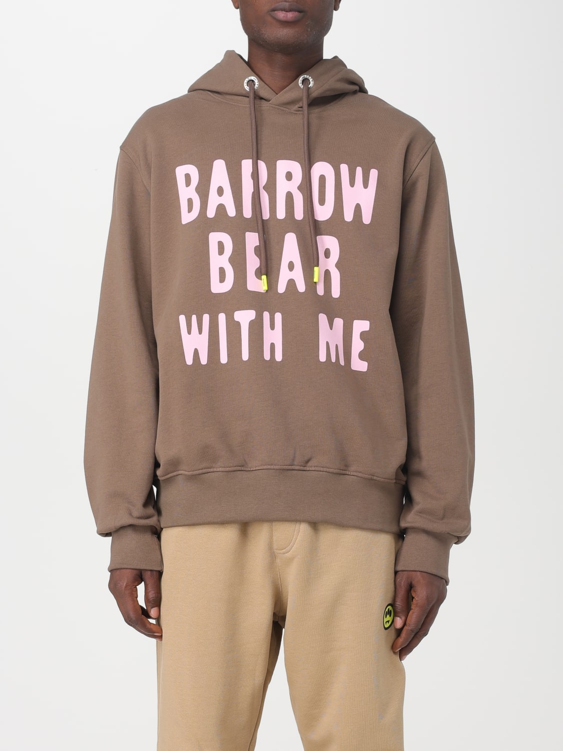 Barrow Outlet: Sweatshirt men - Brown | Barrow sweatshirt F3BWUAHS133  online at GIGLIO.COM