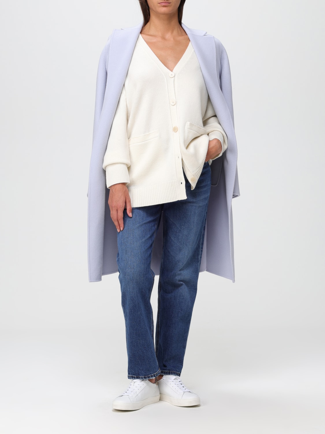 THEORY SWEATER: Sweater woman Theory, Ivory - Img 2