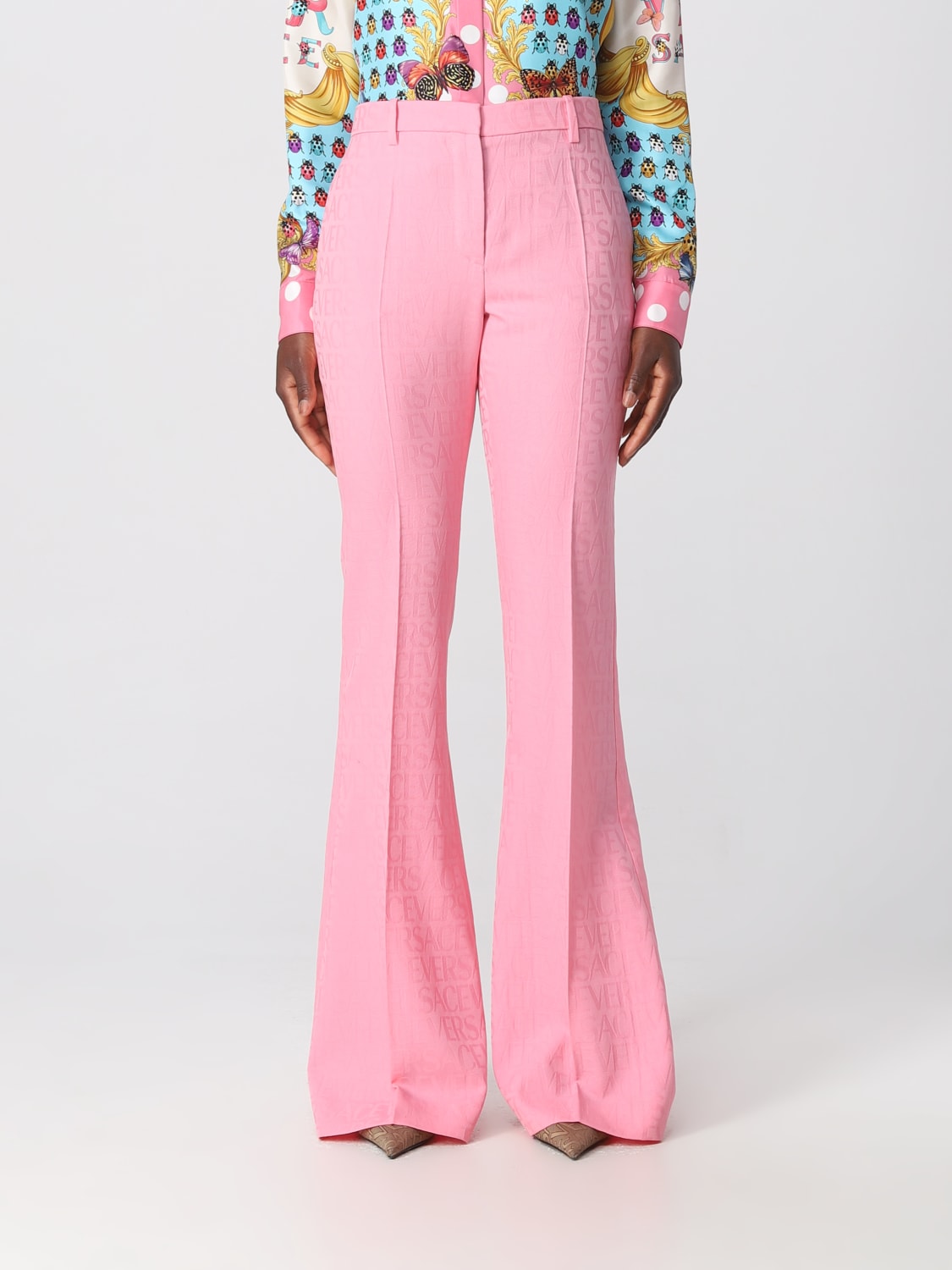 VERSACE PANTALON: Pantalon femme Versace, Rose - Img 1