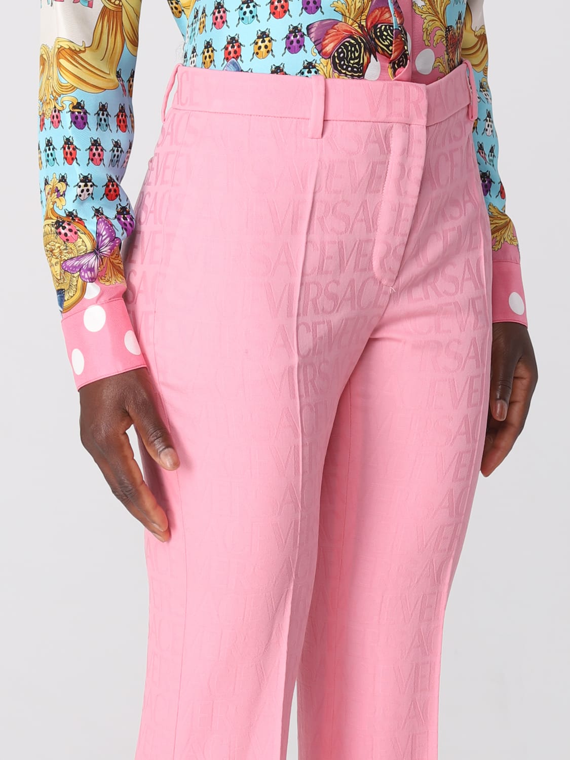 VERSACE PANTALON: Pantalon femme Versace, Rose - Img 5