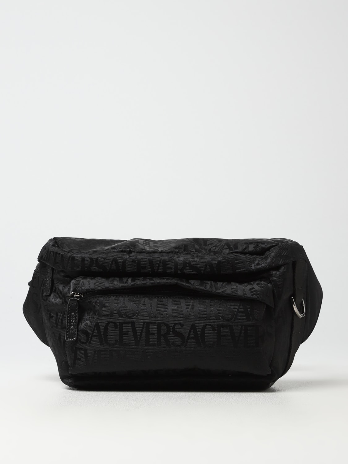 Versace pouch in jacquard nylon