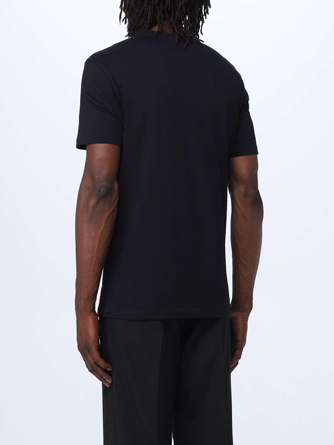 VERSACE T-SHIRT: Versace cotton t-shirt, Black - Img 3