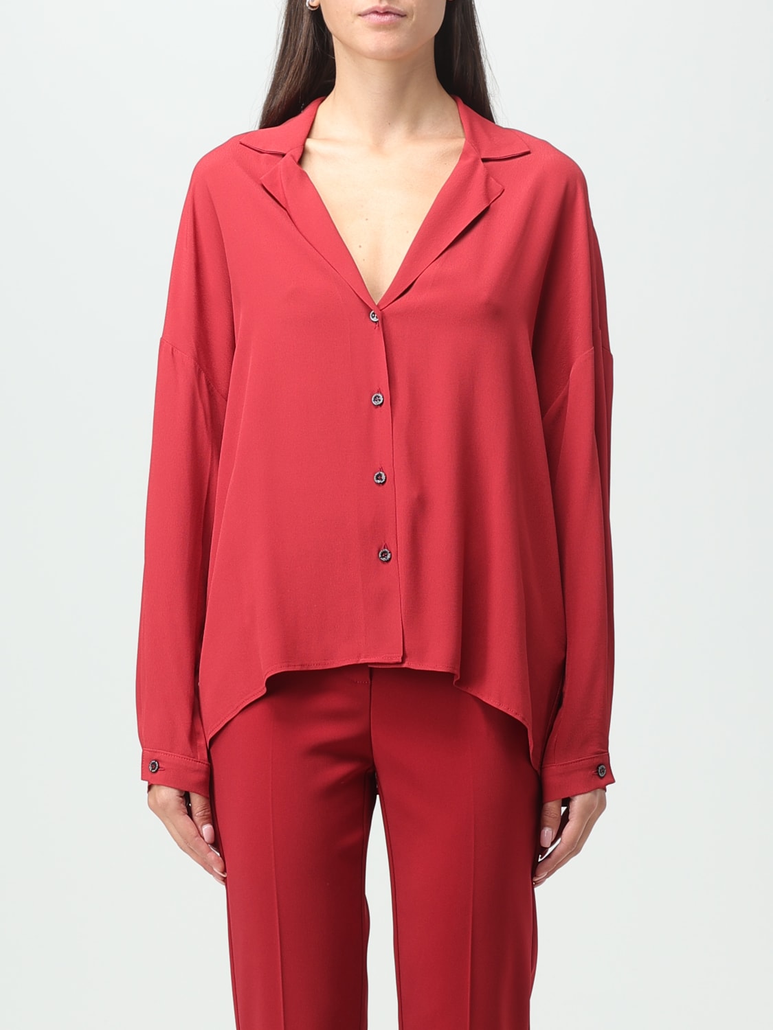 PATRIZIA PEPE CHEMISE: Chemise femme Patrizia Pepe, Bordeaux - Img 1