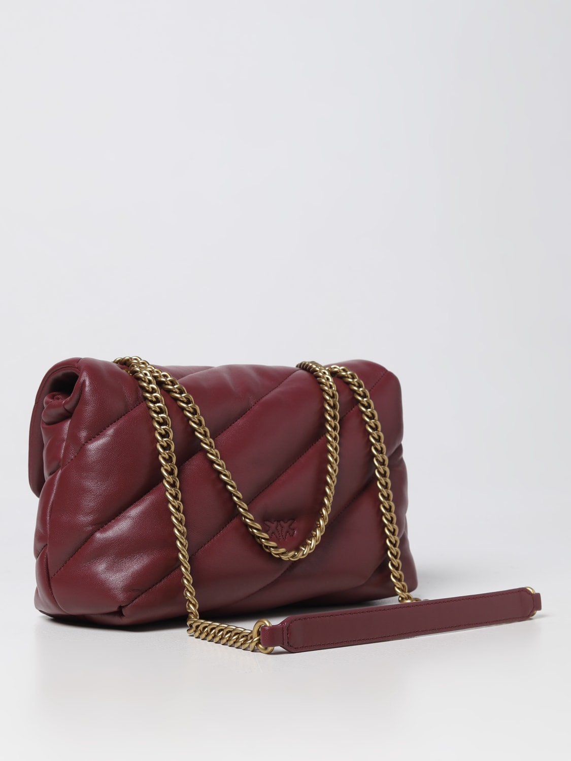PINKO 103612A0F1L84Q 関税送料込 Pinko Clutch bag with logo - Beige - Women | 102747A0F1D01Q