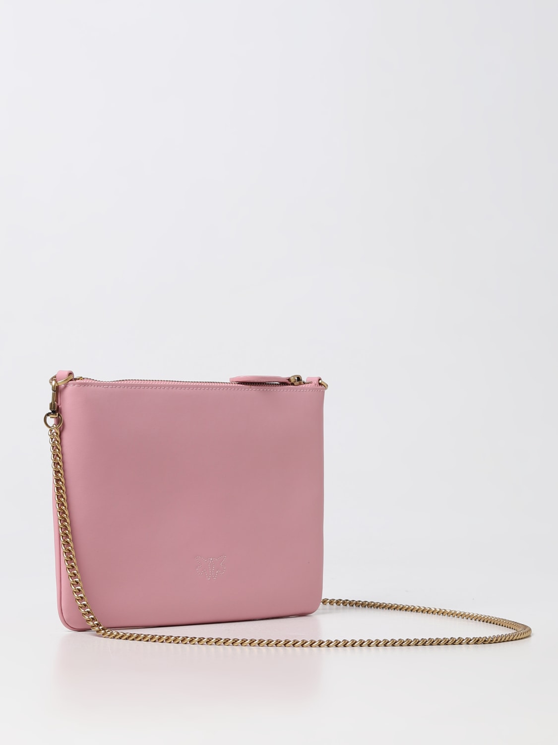 PINKO BORSA MINI: Borsa Classic Flat Pinko in pelle , Rosa - Img 2