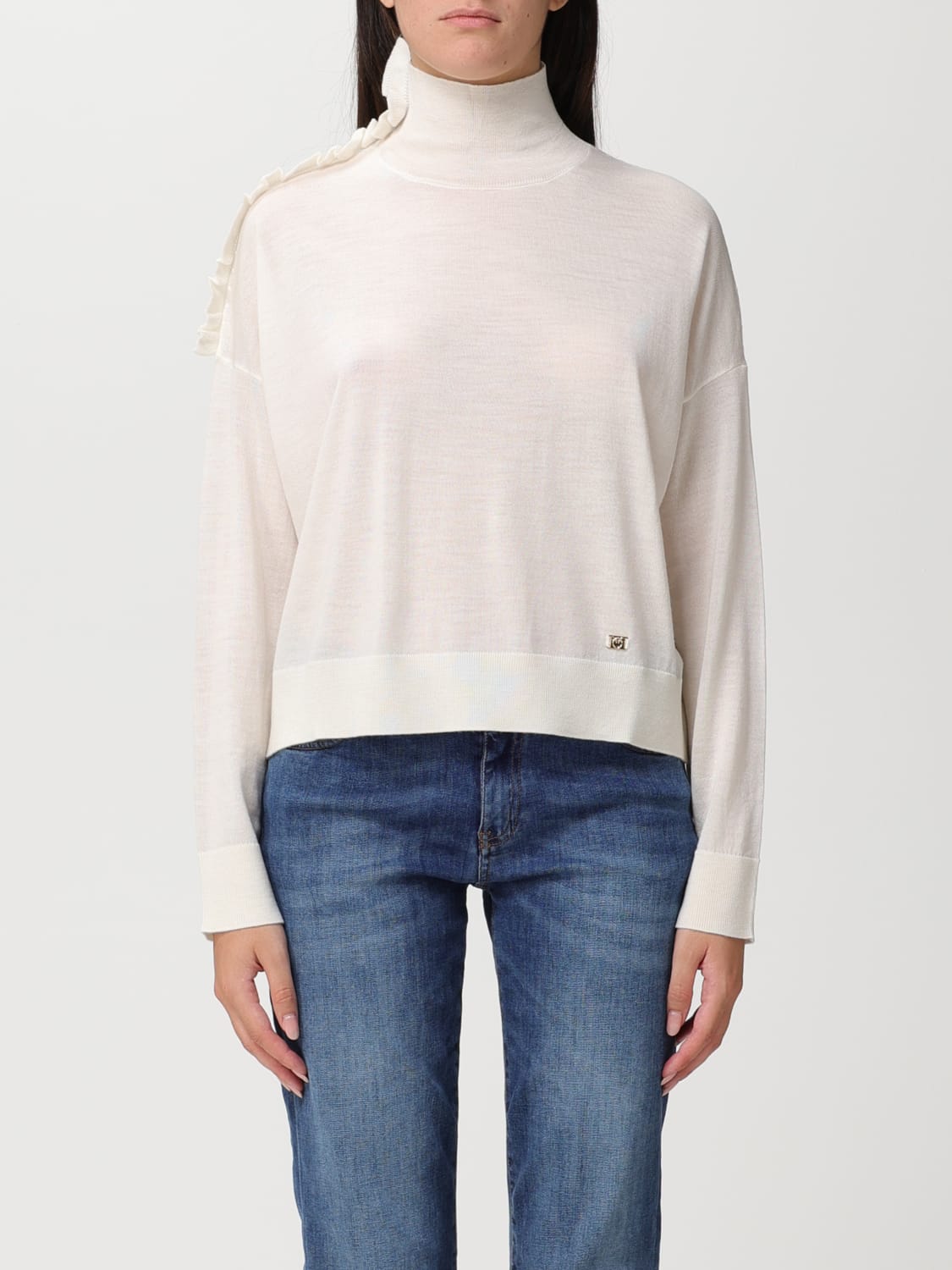 PINKO SWEATER: Sweater woman Pinko, White - Img 1