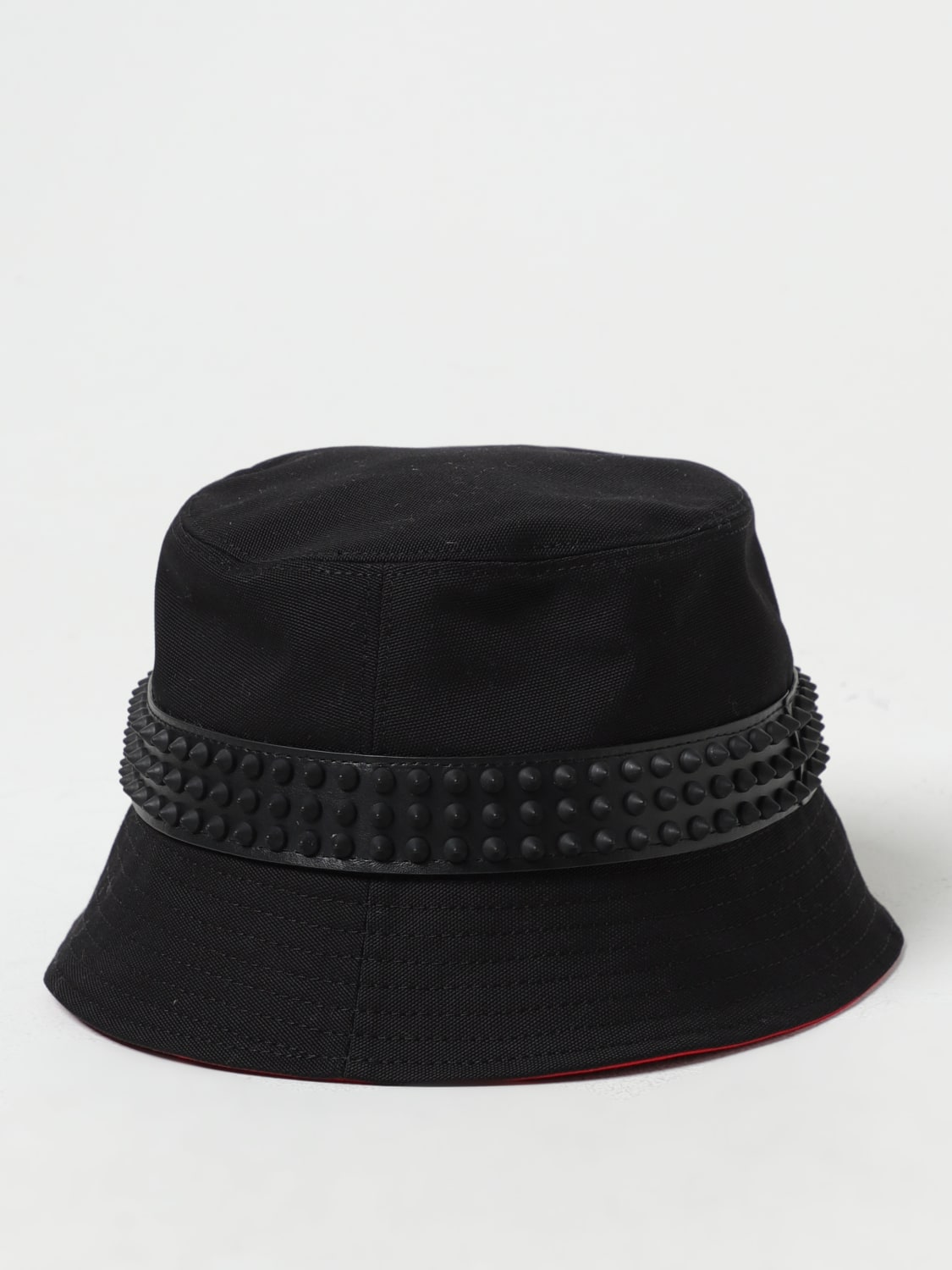 CHRISTIAN LOUBOUTIN HAT: Christian Louboutin Bobino Spikes Bucket Hat, Black - Img 2