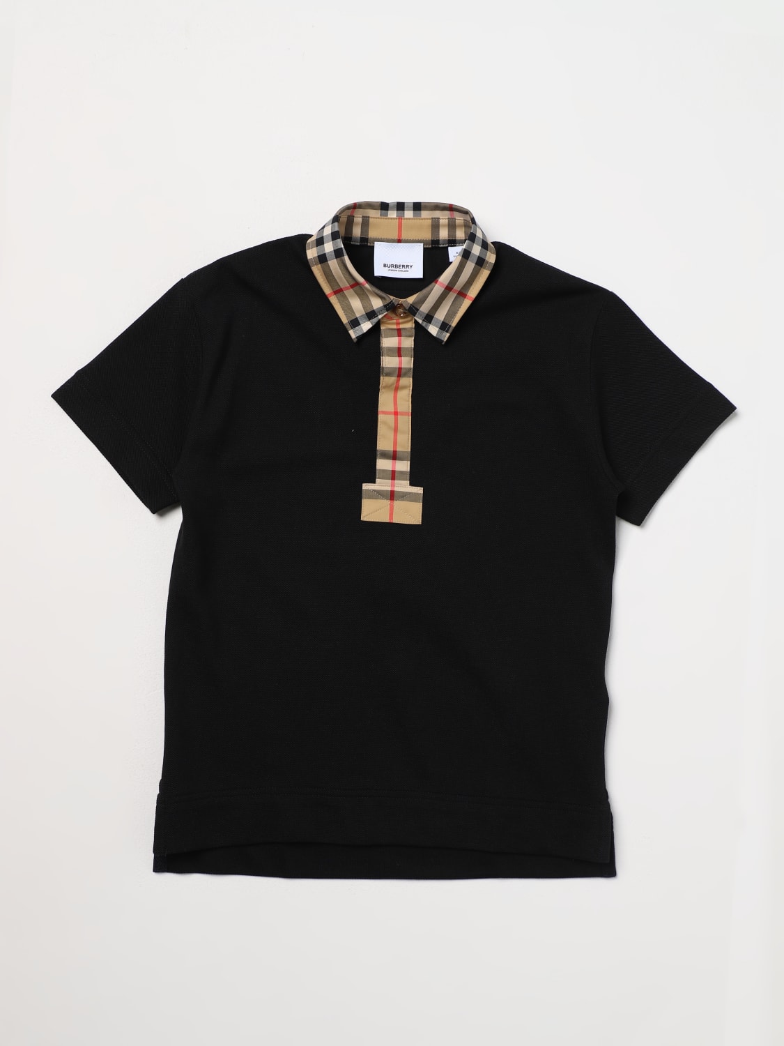 BURBERRY POLO: Polo enfant Burberry, Noir - Img 1