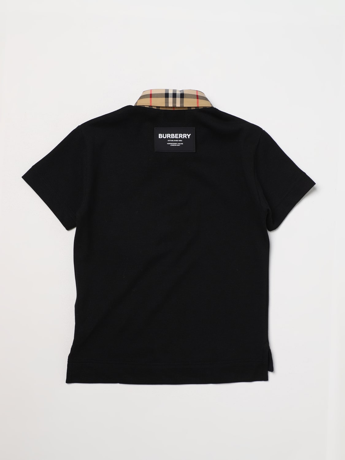 Black burberry polo online