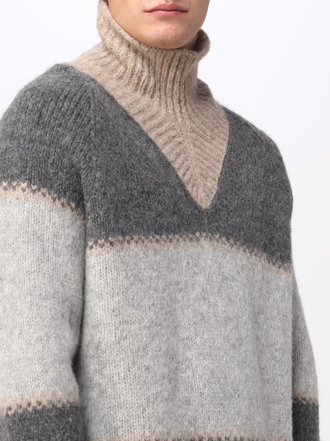 Giorgio Armani Outlet: Sweater men - Beige | Giorgio Armani Giorgio Armani Outlet: Sweater men - Beige | Giorgio Armani