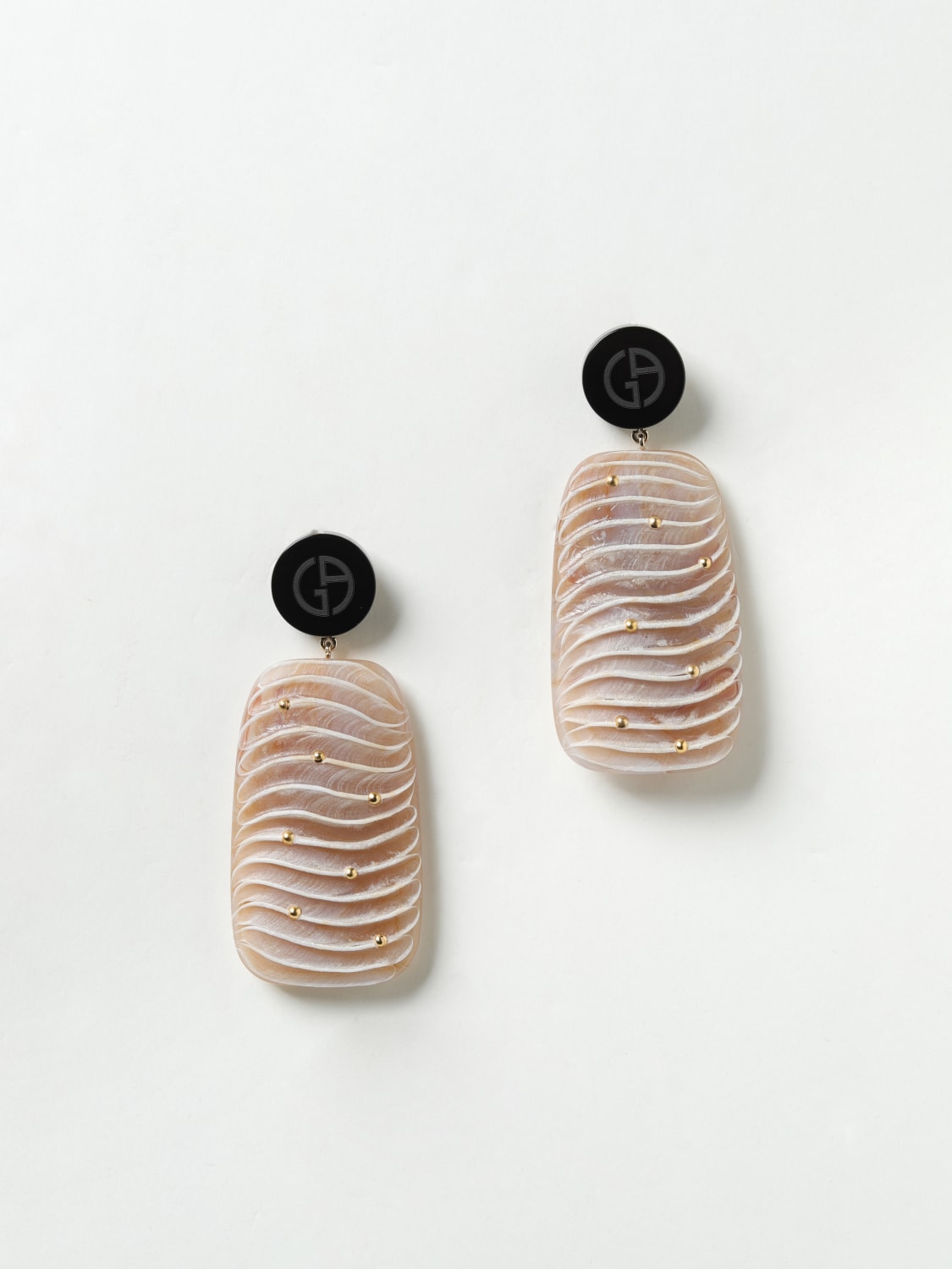 アクセサリーその他 GIORGIO ARMANI Woman Jewel Sand 61C6593F768 09351 GIORGIO ARMANI: crafted resin earrings - Sand | Giorgio