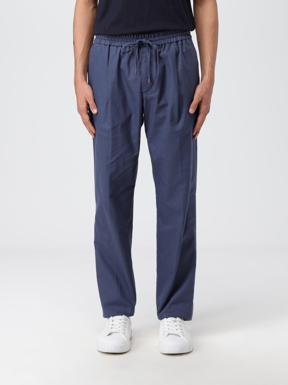 TOMMY HILFIGER PANTS: Tommy Hilfiger pants in stretch cotton, Blue - Img 1