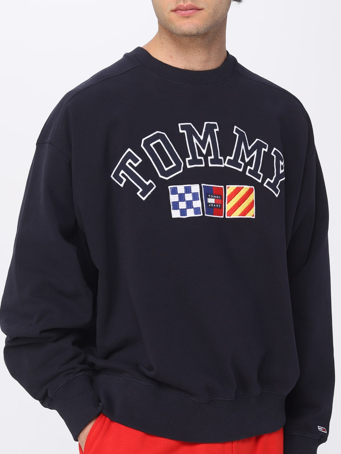 TOMMY JEANS ТОЛСТОВКА: Толстовка Мужское Tommy Jeans, Синий - Img 3