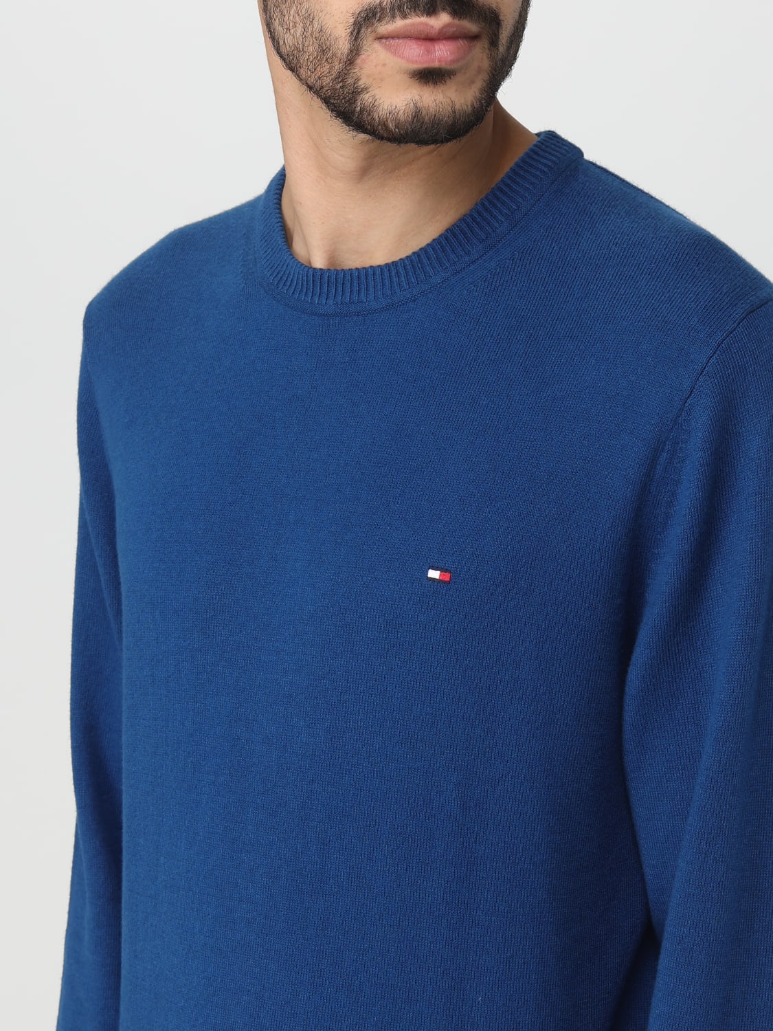 TOMMY HILFIGER SWEATER: Tommy Hilfiger crew neck sweater, Blue 1 - Img 3