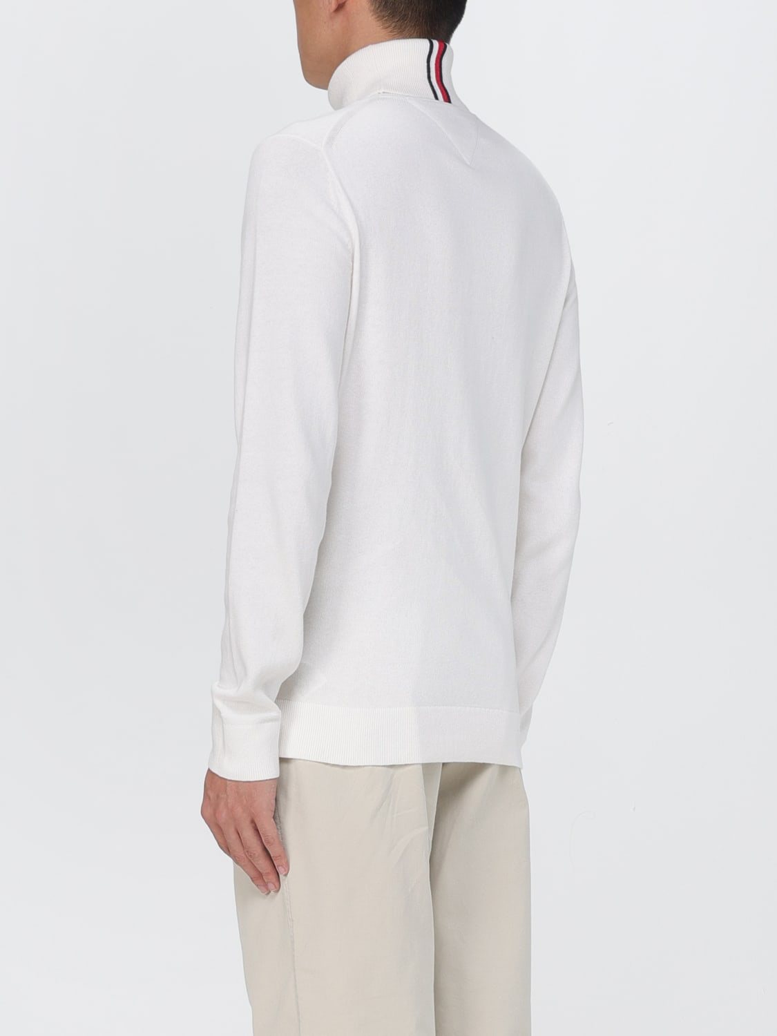 TOMMY HILFIGER SWEATER: Tommy Hilfiger basic turtleneck sweater, White - Img 3