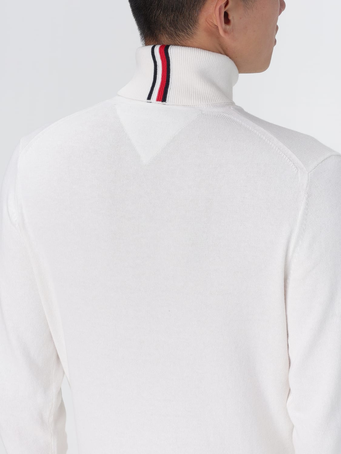 TOMMY HILFIGER SWEATER: Tommy Hilfiger basic turtleneck sweater, White - Img 4