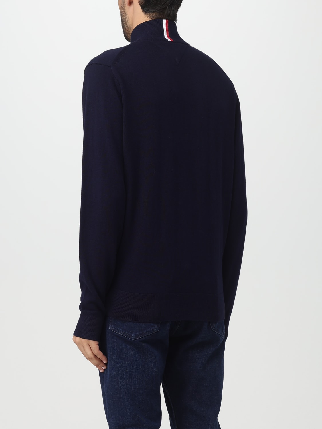 TOMMY HILFIGER SWEATER: Tommy Hilfiger sweater in organic cotton blend, Blue - Img 2