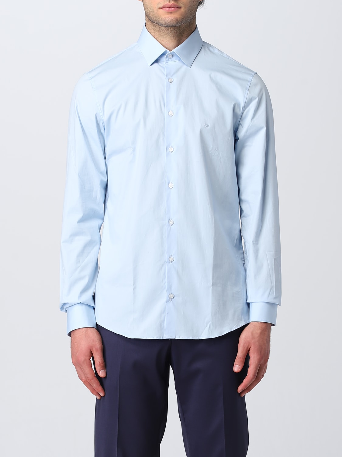 CALVIN KLEIN CAMISA: Camisa hombre Calvin Klein, Azul Claro - Img 1