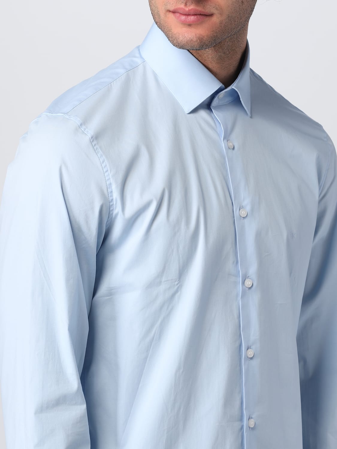 CALVIN KLEIN CAMISA: Camisa hombre Calvin Klein, Azul Claro - Img 3