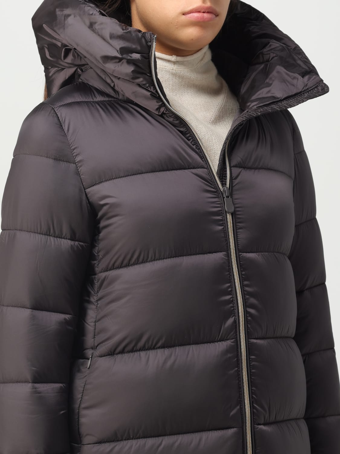 ジャケット SAVE THE DUCK Woman Jacket Grey D40279WIRIS17 100023 Save The Duck Outlet: Jacket woman - Brown | Save The Duck