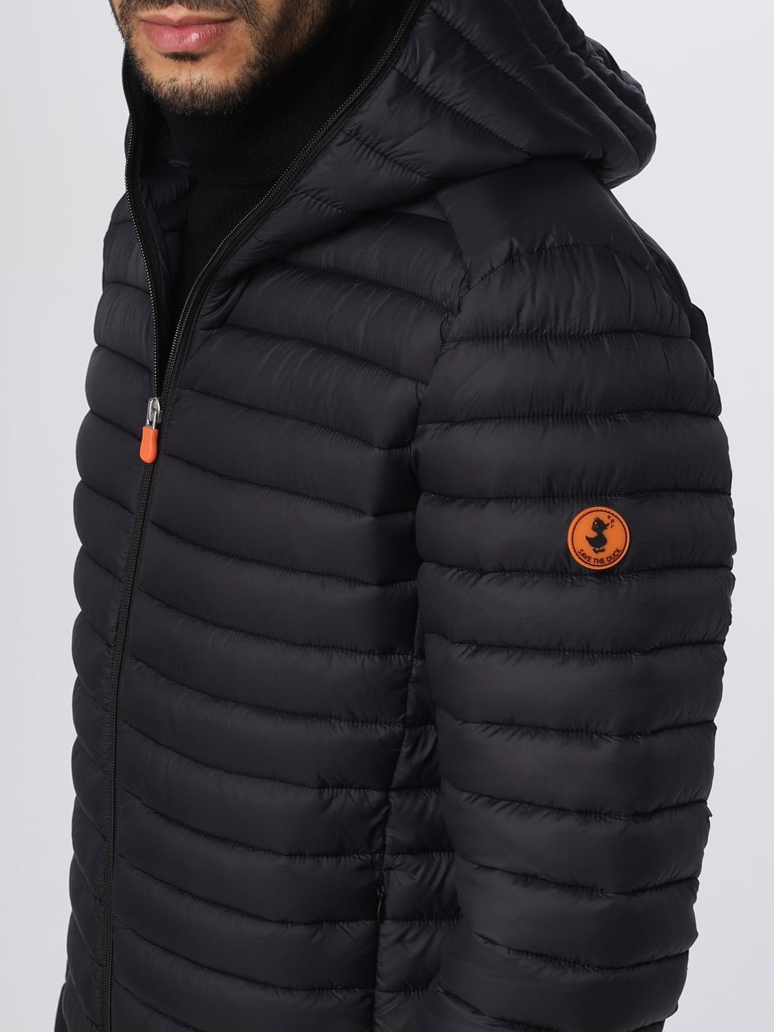 SAVE THE DUCK GIACCA: Piumino trapuntato Donald Save The Duck in nylon, Nero - Img 4