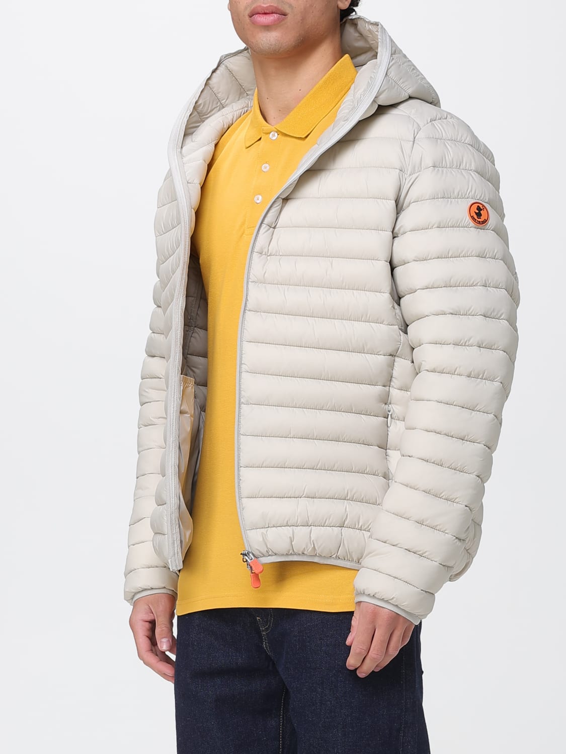 SAVE THE DUCK JACKE: Jacke herren Save The Duck, Beige - Img 3