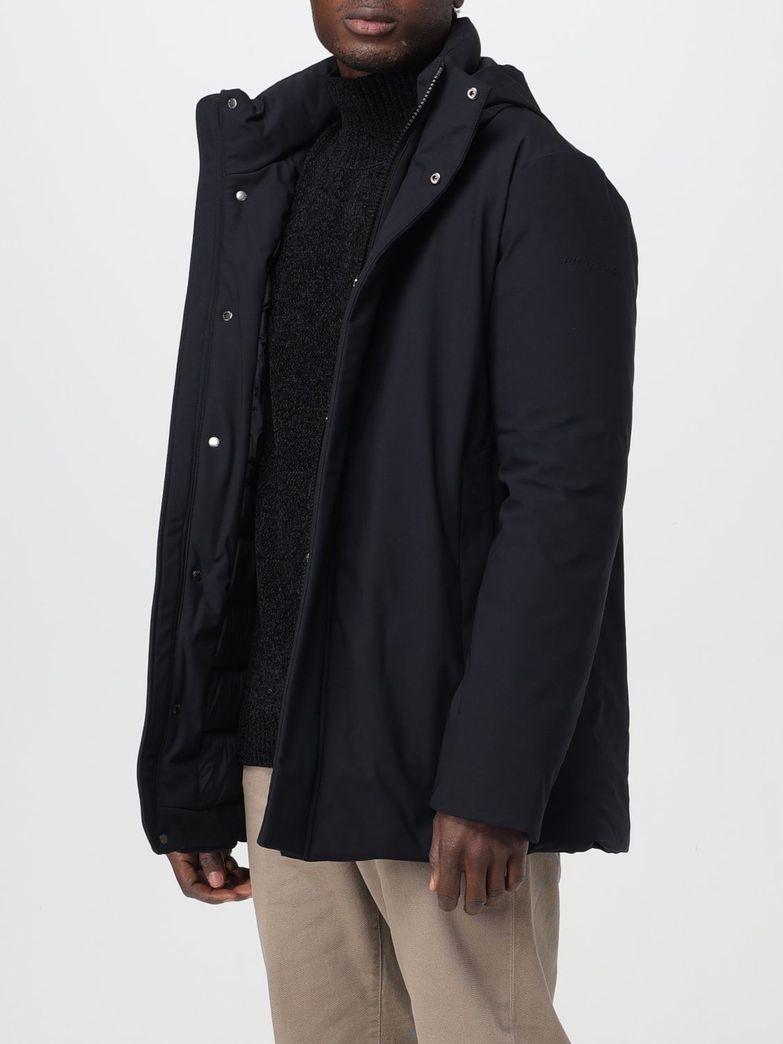 SAVE THE DUCK 外套: 外套 男士 Save The Duck, 黑色 - Img 3