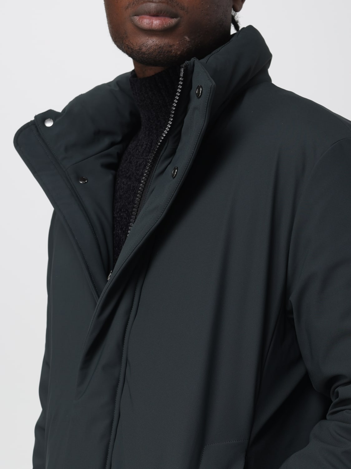 SAVE THE DUCK 外套: 外套 男士 Save The Duck, 森林绿色 - Img 4