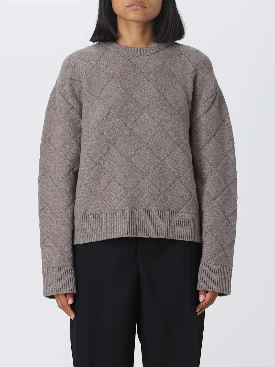 BOTTEGA VENETA SWEATER: Bottega Veneta sweater in wool, Dove Grey - Img 1