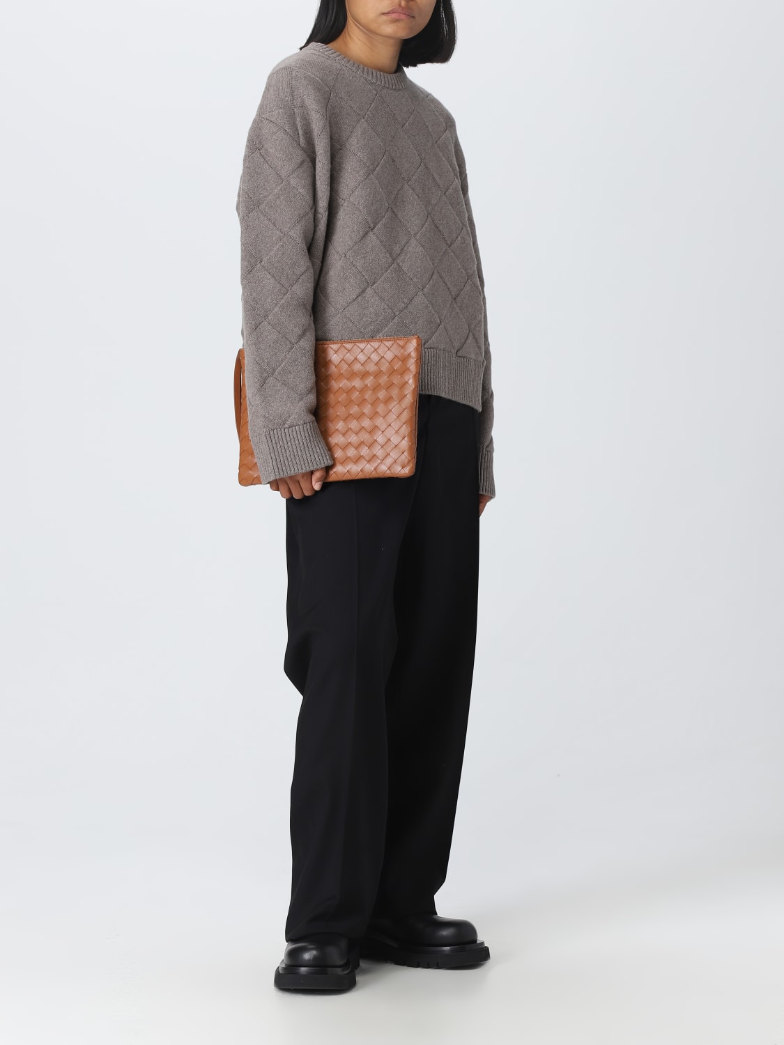 BOTTEGA VENETA SWEATER: Bottega Veneta sweater in wool, Dove Grey - Img 2