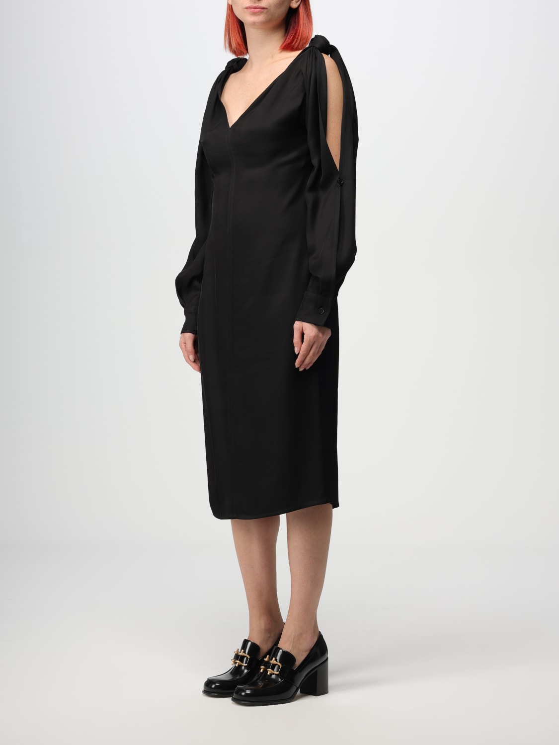 BOTTEGA VENETA DRESS: Bottega Veneta women's dress, Black - Img 3