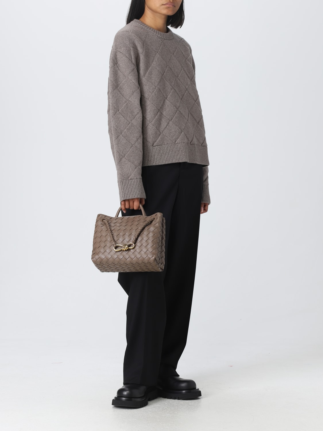 BOTTEGA VENETA PANTALON: Pantalon femme Bottega Veneta, Noir - Img 2