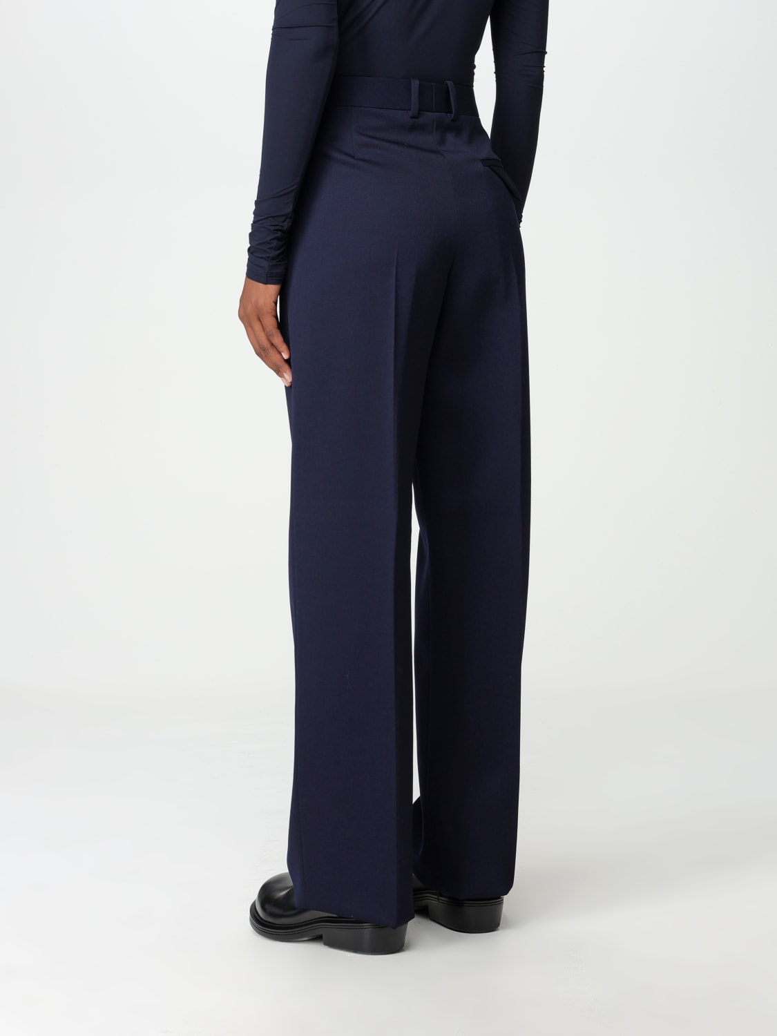 パンツ BOTTEGA VENETA Woman Pants Blue 743466VKIS0 4121 BOTTEGA VENETA: wool pants - Navy | Bottega Veneta pants