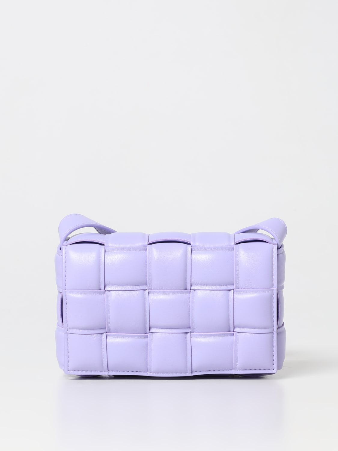 BOTTEGA VENETA MINI BAG: Bottega Veneta Padded Cassette bag in woven leather, Violet - Img 1