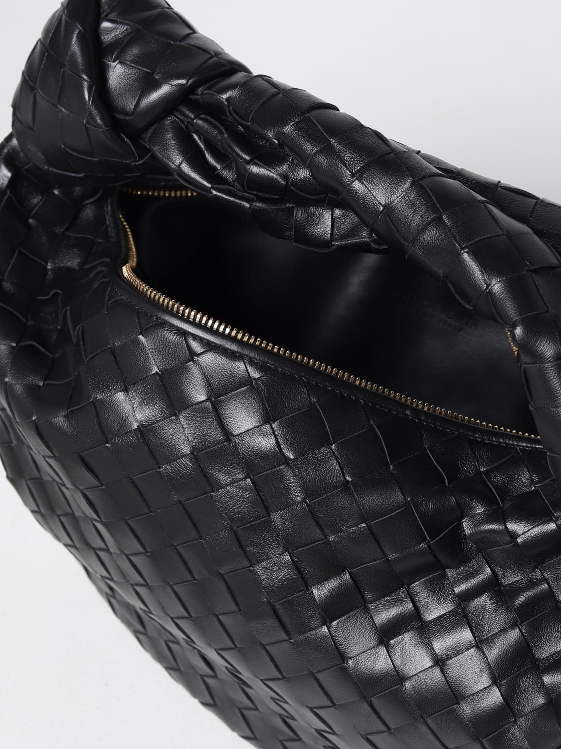 BOTTEGA VENETA HANDBAG: Bottega Veneta Teen Jodie bag in woven leather, Black - Img 4