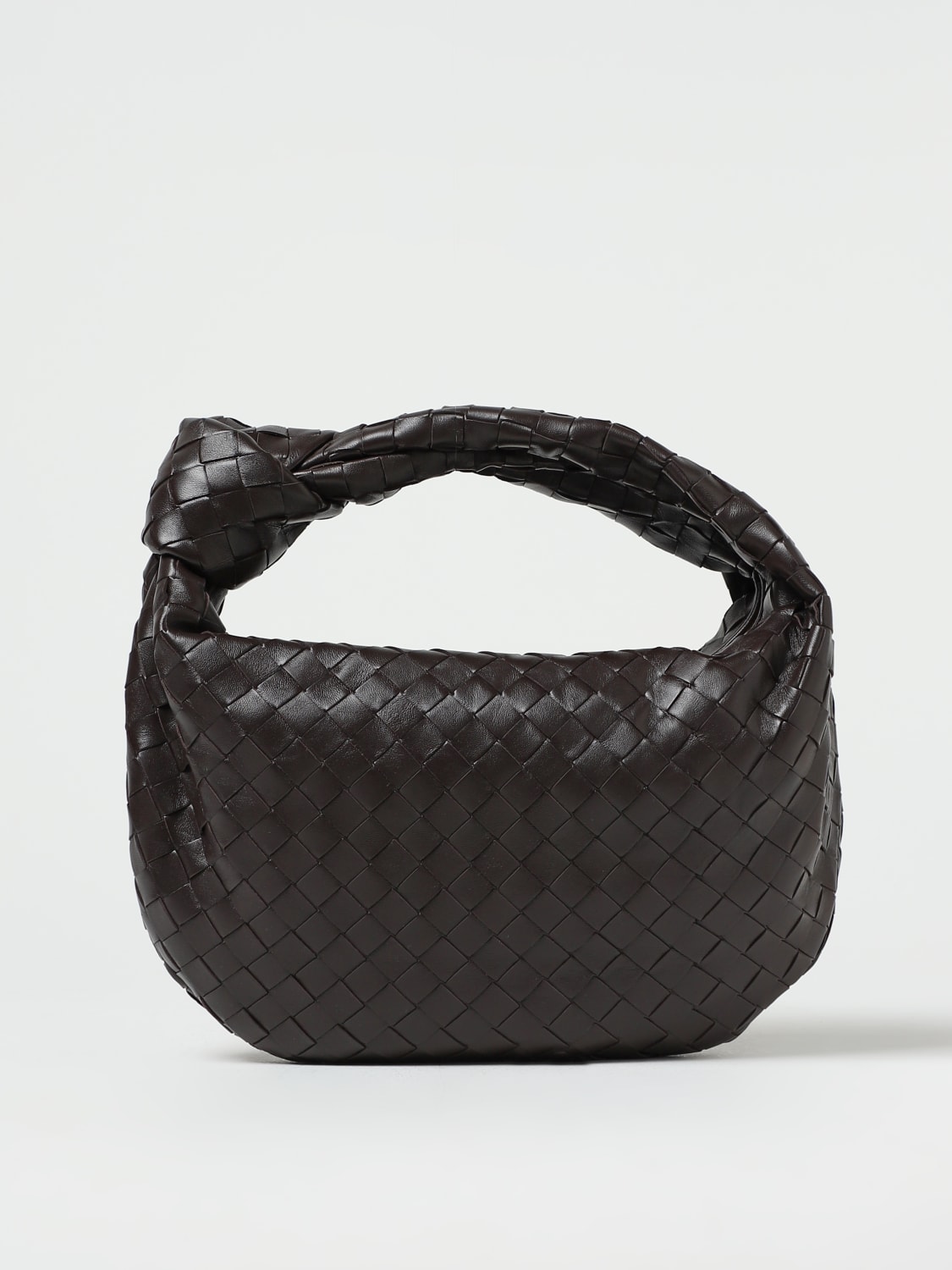 BOTTEGA VENETA HANDBAG: Bottega Veneta Teen Jodie bag in woven leather, Gold - Img 1